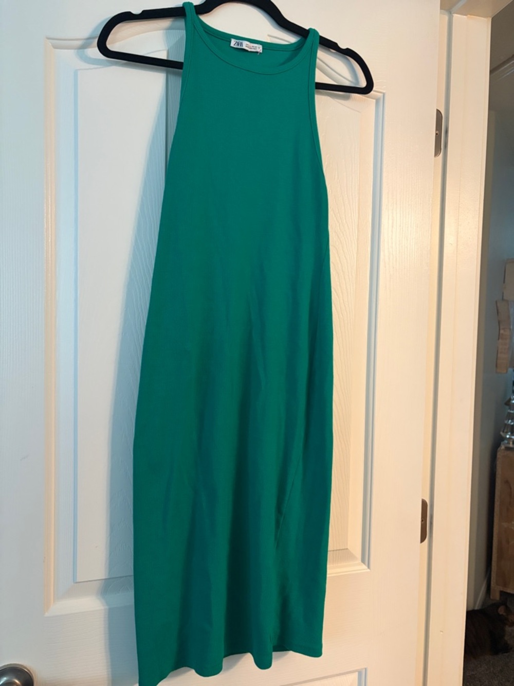 Zara Teal Sleeveless Maxi Dress